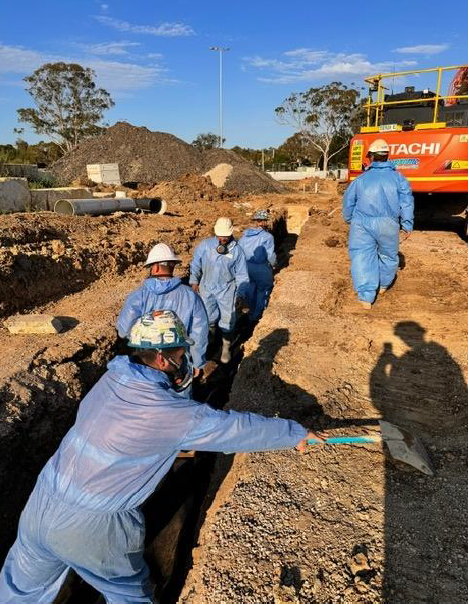 billabong parklands - drainage pipes manual installation